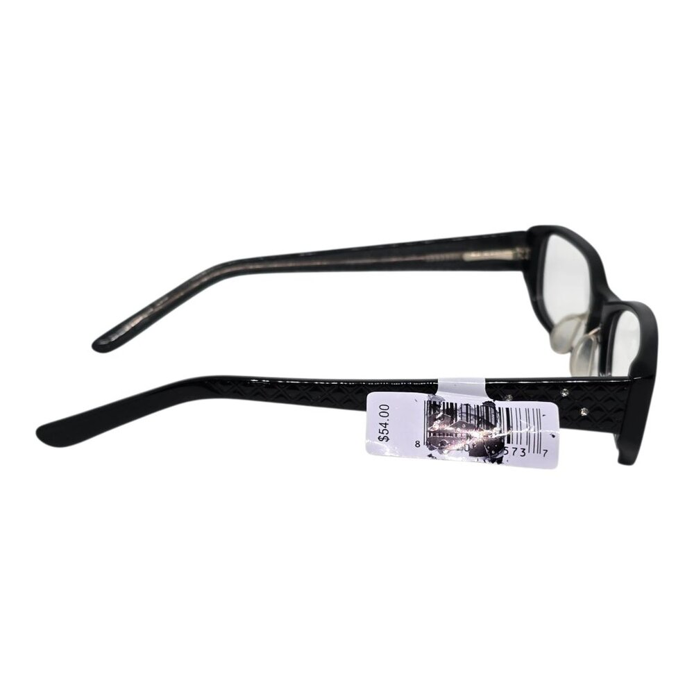 Black Rectangular Eyeglass Frames With Silicone A… - image 5